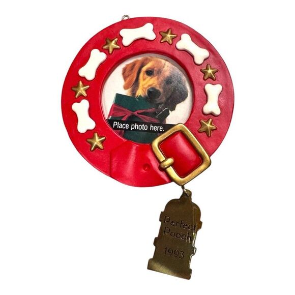 Hallmark Keepsake Ornament Dog Lot Special 1998 Perfect Pooch 1993 Photo Holders - Picture 4 of 6